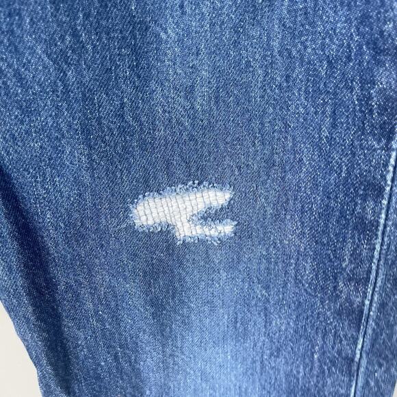 Levi’s 501 Womens Distressed Denim Jeans Size 29W 26L Button Down Fly Straight - Picture 8 of 14